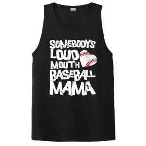 Somebody's Loud Mouth Mama Cute Funny Baseball Mama PosiCharge Competitor Tank