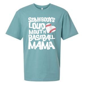 Somebody's Loud Mouth Mama Cute Funny Baseball Mama Sueded Cloud Jersey T-Shirt