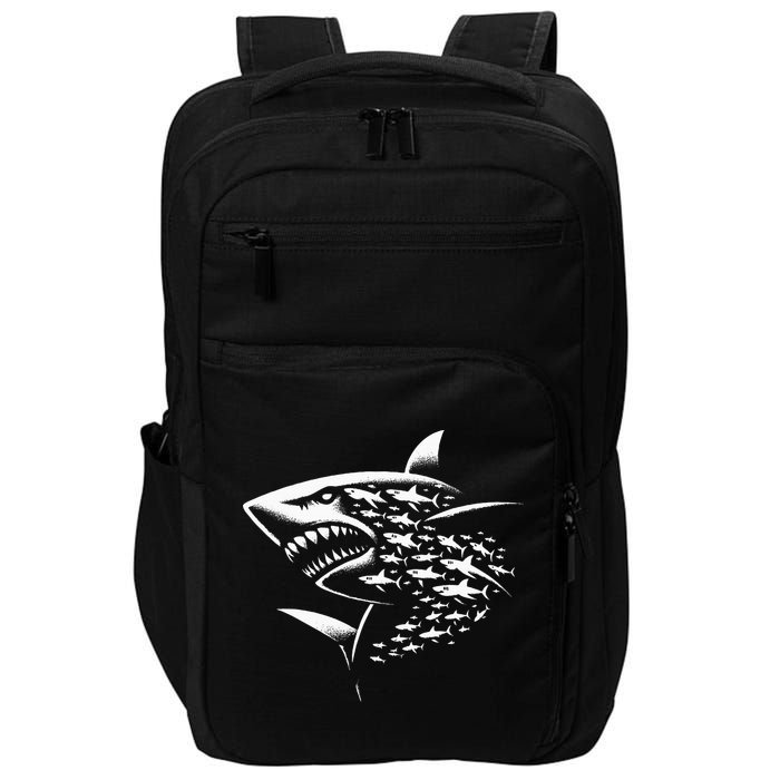 Sharks Lover Marine Biology Science Shark Impact Tech Backpack