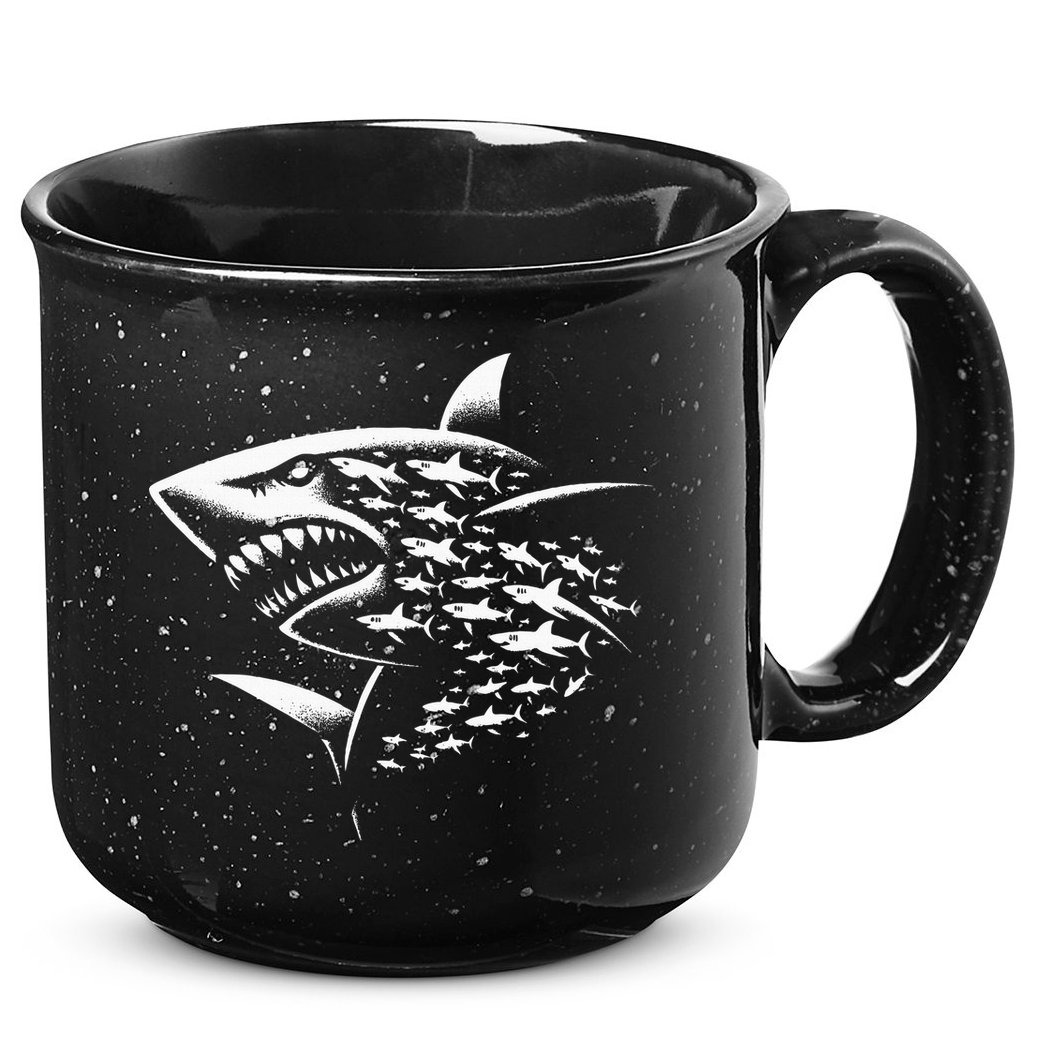 Sharks Lover Marine Biology Science Shark 15oz Campfire Ceramic Mug