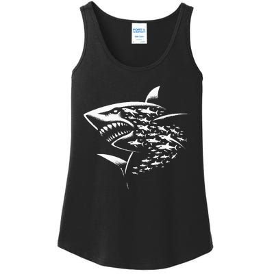 Sharks Lover Marine Biology Science Shark Ladies Essential Tank