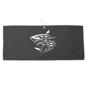 Sharks Lover Marine Biology Science Shark Large Microfiber Waffle Golf Towel