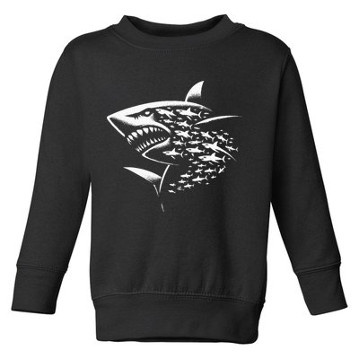 Sharks Lover Marine Biology Science Shark Toddler Sweatshirt