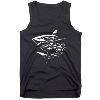 Sharks Lover Marine Biology Science Shark Tank Top