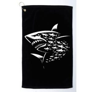 Sharks Lover Marine Biology Science Shark Platinum Collection Golf Towel