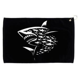 Sharks Lover Marine Biology Science Shark Grommeted Golf Towel