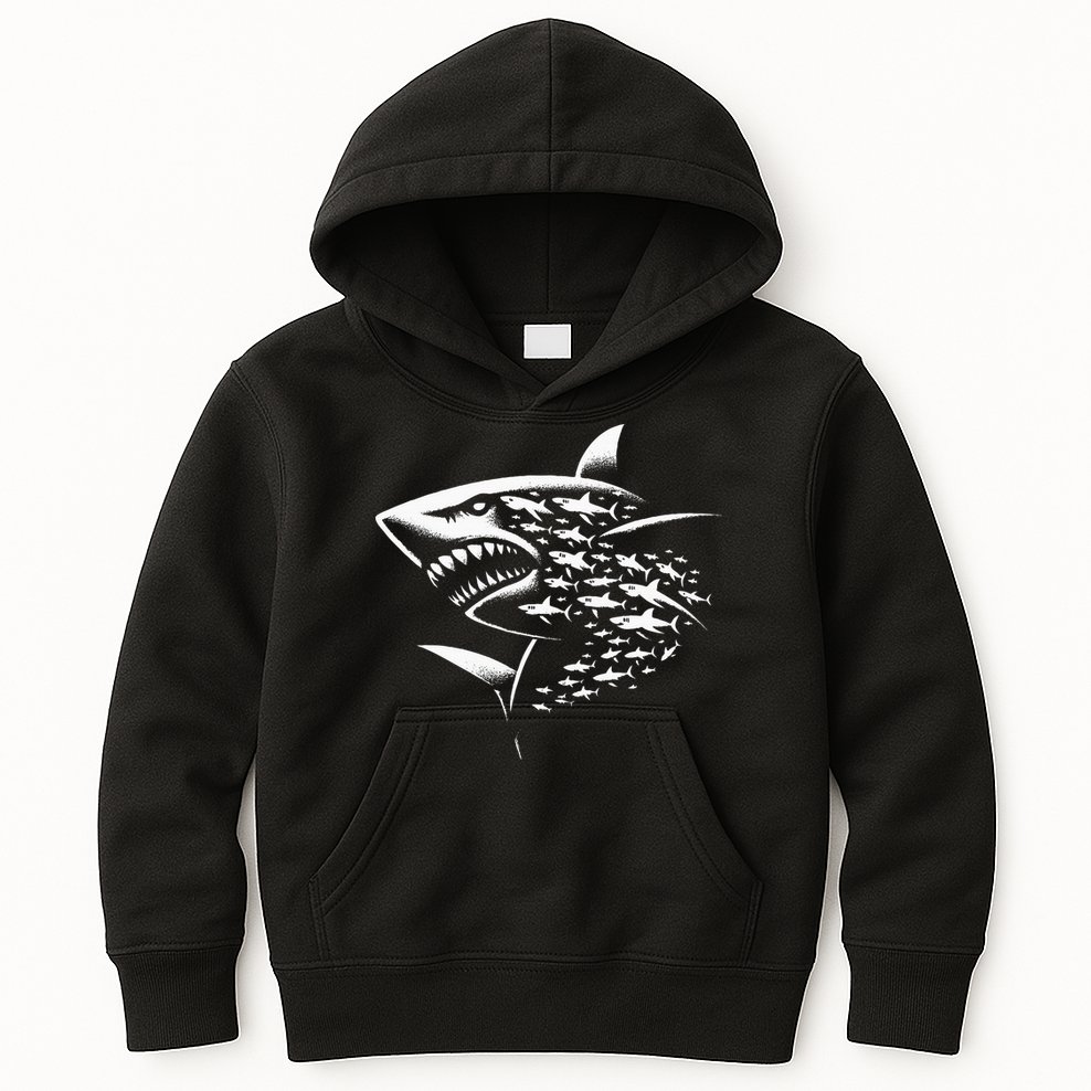 Sharks Lover Marine Biology Science Shark Kids Hoodie
