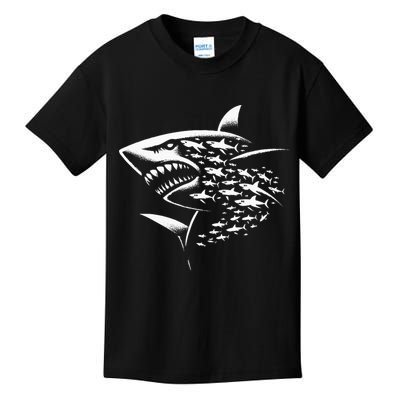 Sharks Lover Marine Biology Science Shark Kids T-Shirt