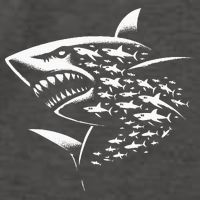 Sharks Lover Marine Biology Science Shark Vector Backpack