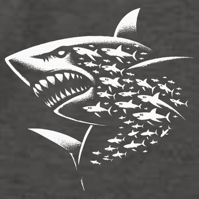 Sharks Lover Marine Biology Science Shark Vector Backpack