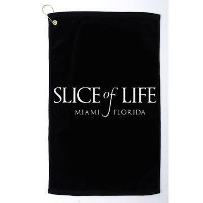 Slice Life Miami Florida Platinum Collection Golf Towel