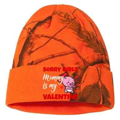 Sorry Ladies Mommy Is My Valentine Cute Pig Cupid Gift Kati Licensed 12" Camo Beanie