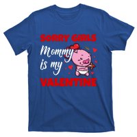 Sorry Ladies Mommy Is My Valentine Cute Pig Cupid Gift T-Shirt