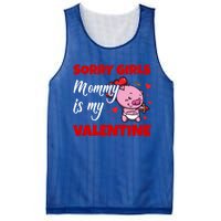 Sorry Ladies Mommy Is My Valentine Cute Pig Cupid Gift Mesh Reversible Basketball Jersey Tank