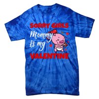 Sorry Ladies Mommy Is My Valentine Cute Pig Cupid Gift Tie-Dye T-Shirt