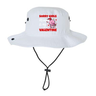 Sorry Ladies Mommy Is My Valentine Cute Pig Cupid Gift Legacy Cool Fit Booney Bucket Hat