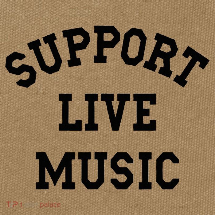 Support Live Music Local Bands Local Music Cotton Canvas Backpack