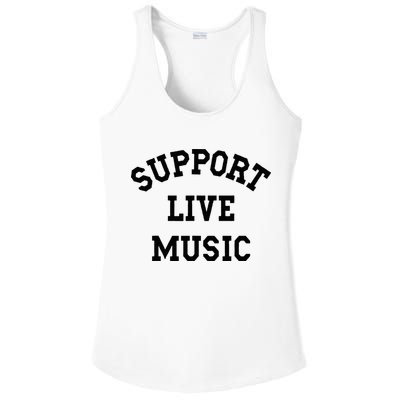 Support Live Music Local Bands Local Music Ladies PosiCharge Competitor Racerback Tank