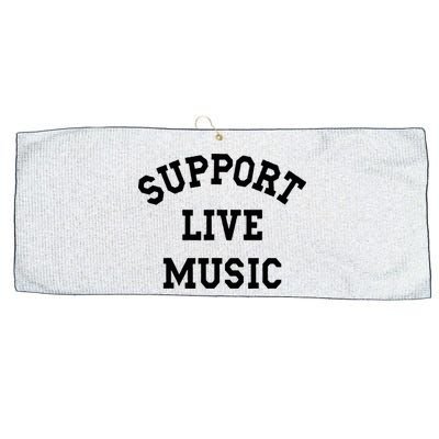 Support Live Music Local Bands Local Music Large Microfiber Waffle Golf Towel