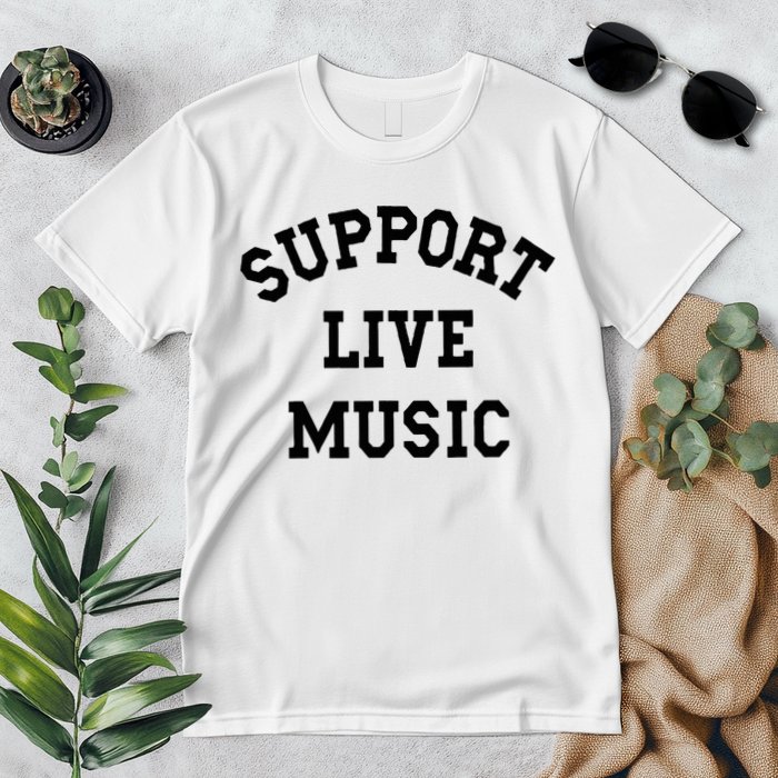 Support Live Music Local Bands Local Music Premium T-Shirt