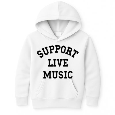 Support Live Music Local Bands Local Music Kids Hoodie