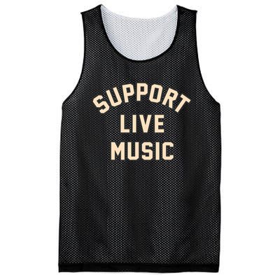 Support Live Music Musicians Local Bands Artists Music Lover Mesh Reversible Basketball Jersey Tank