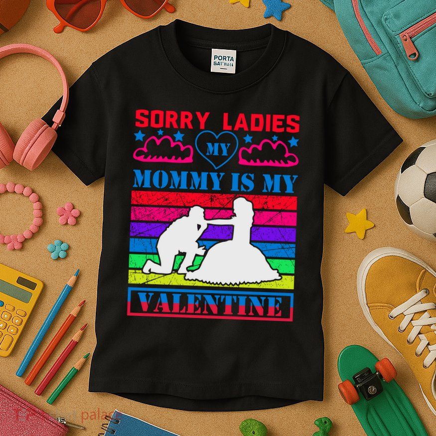 Sorry Ladies My Mommy Is My Valentine Kids T-Shirt