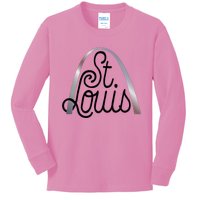 Saint Louis Missouri Souvenir Gateway Arch Traveler Kids Long Sleeve Shirt