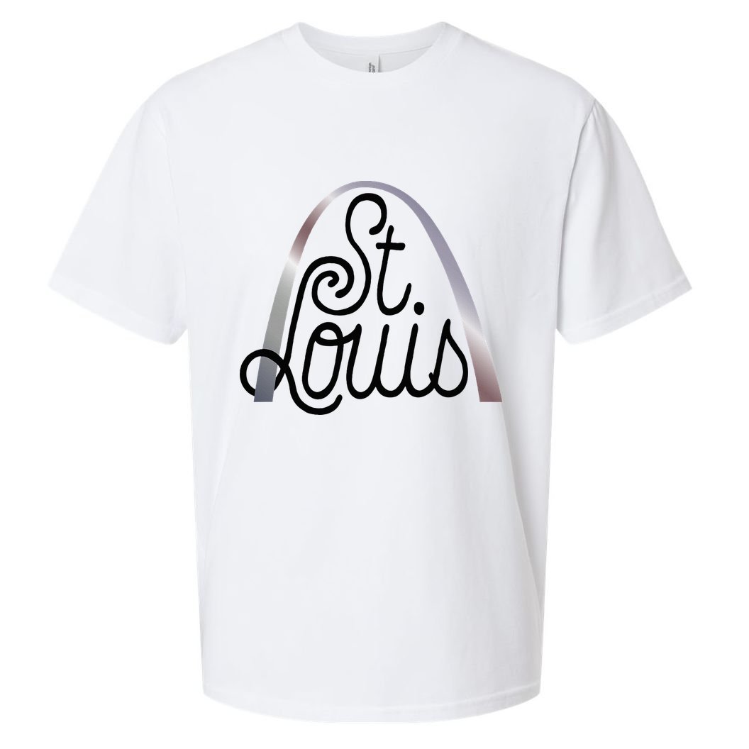 Saint Louis Missouri Souvenir Gateway Arch Traveler Sueded Cloud Jersey T-Shirt