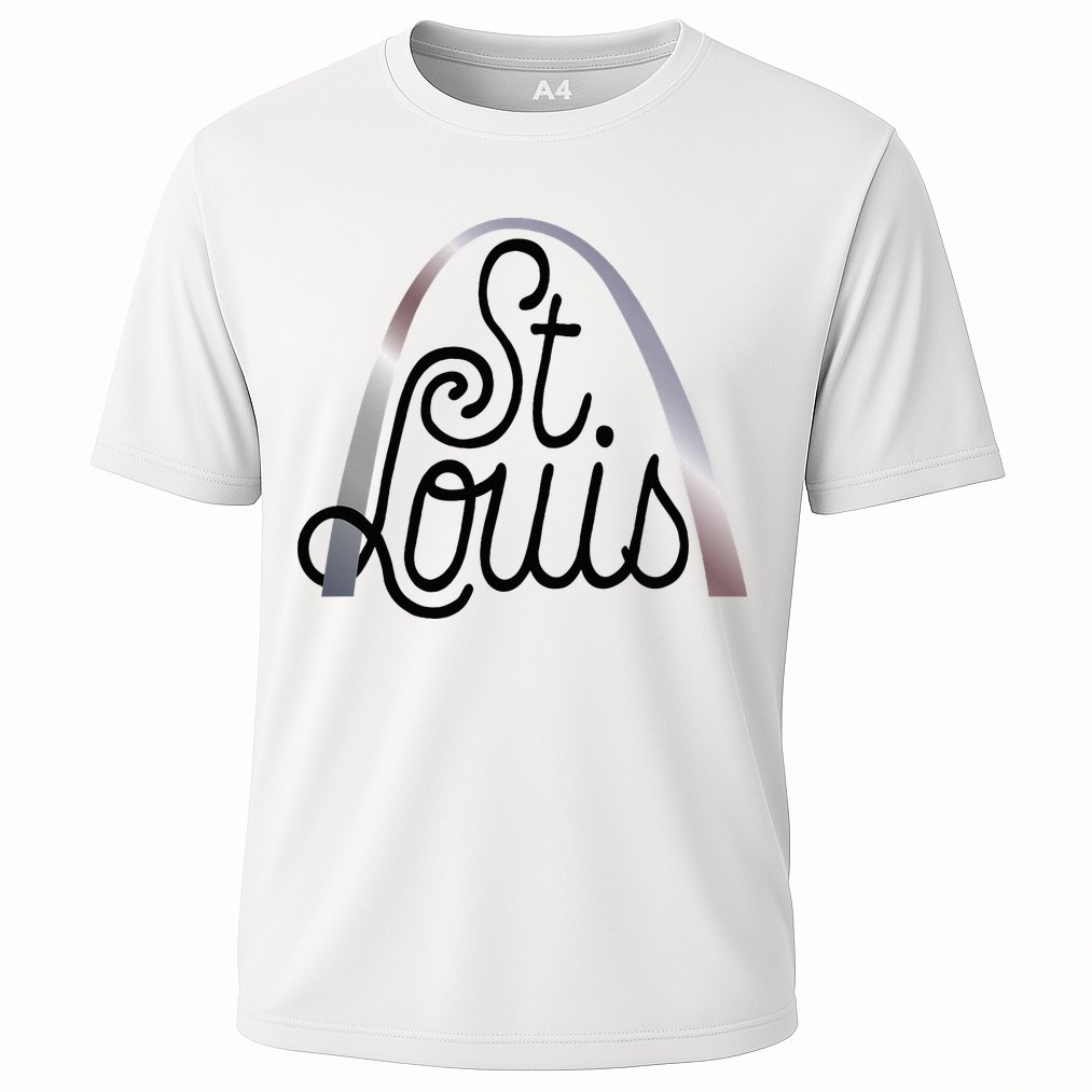 Saint Louis Missouri Souvenir Gateway Arch Traveler Cooling Performance Crew T-Shirt