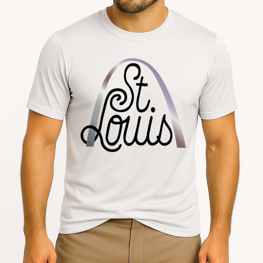 Saint Louis Missouri Souvenir Gateway Arch Traveler Cooling Performance Crew T-Shirt