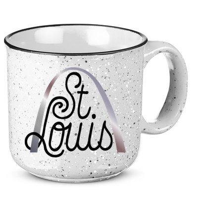Saint Louis Missouri Souvenir Gateway Arch Traveler 15oz Campfire Ceramic Mug