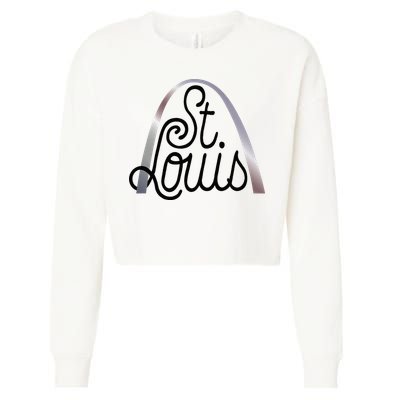 Saint Louis Missouri Souvenir Gateway Arch Traveler Cropped Pullover Crew