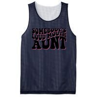 Somebody's loud mouth aunt Mesh Reversible Basketball Jersey Tank