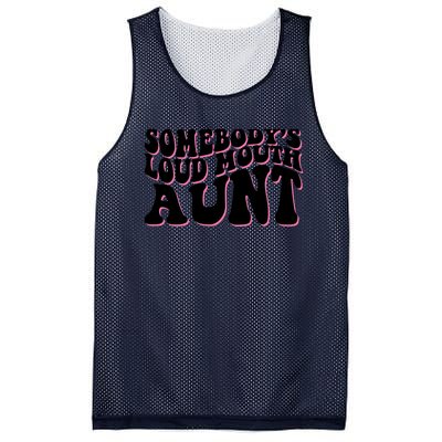 Somebody's loud mouth aunt Mesh Reversible Basketball Jersey Tank