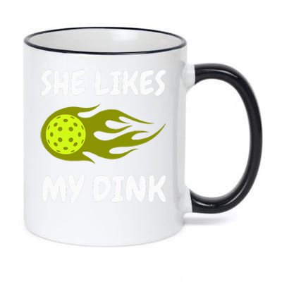 She Likes My Dink Pickleball Couple Matching 11oz Black Color Changing Mug