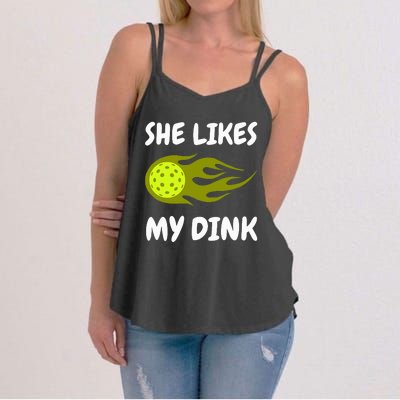 She Likes My Dink Pickleball Couple Matching Women's Strappy Tank