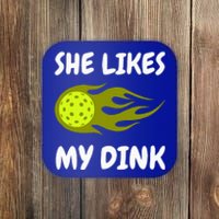 She Likes My Dink Pickleball Couple Matching Coaster