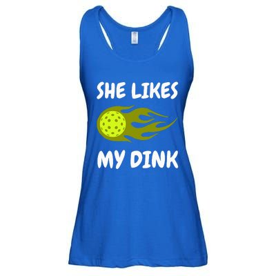 She Likes My Dink Pickleball Couple Matching Ladies Essential Flowy Tank