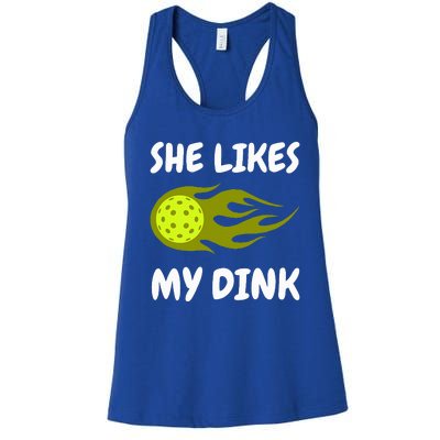 She Likes My Dink Pickleball Couple Matching Women's Racerback Tank