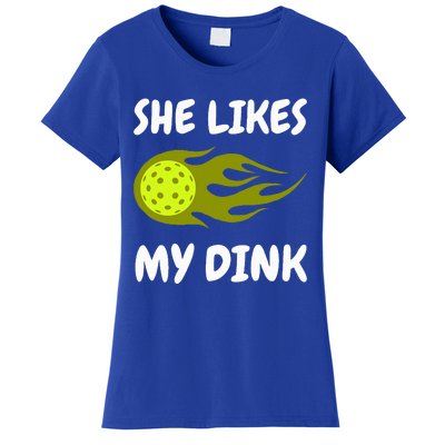 She Likes My Dink Pickleball Couple Matching Women's T-Shirt