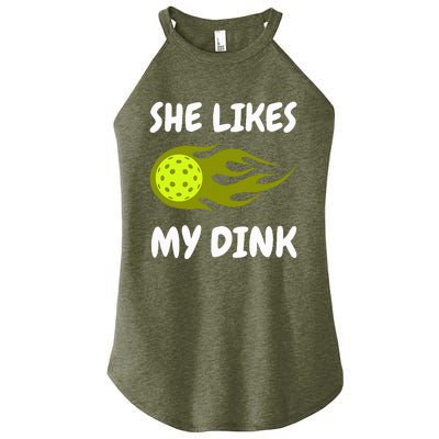 She Likes My Dink Pickleball Couple Matching Women's Perfect Tri Rocker Tank