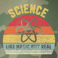Science Like Magic But Real Funny Retro Science Teacher Legacy Tie Dye Trucker Hat