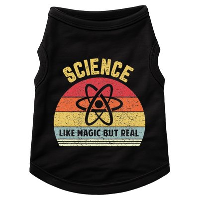 Science Like Magic But Real Funny Retro Science Teacher Doggie Tank