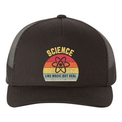 Science Like Magic But Real Funny Retro Science Teacher Yupoong Adult 5-Panel Trucker Hat