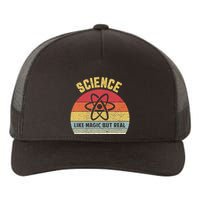 Science Like Magic But Real Funny Retro Science Teacher Yupoong Adult 5-Panel Trucker Hat