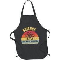 Science Like Magic But Real Funny Retro Science Teacher Apron