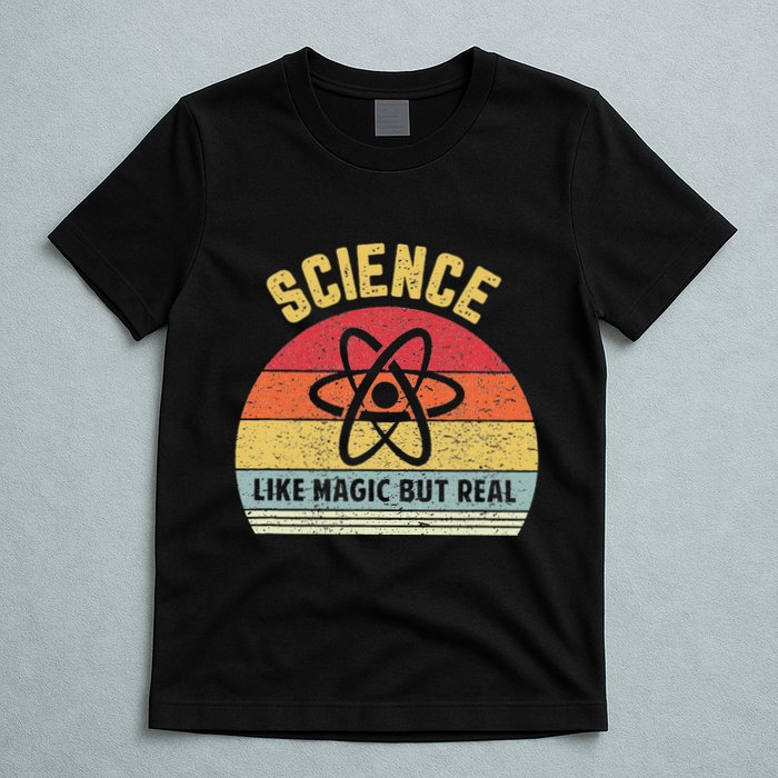 Science Like Magic But Real Funny Retro Science Teacher T-Shirt