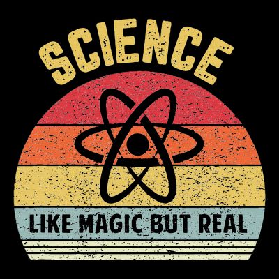 Science Like Magic But Real Funny Retro Science Teacher T-Shirt