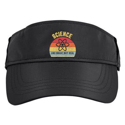 Science Like Magic But Real Funny Retro Science Teacher Adult Drive Performance Visor